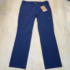 Mammut Runbold Men's Hiking Pants US 38 EU 54 Navy Technical Outdoor UPF 50+ NWT